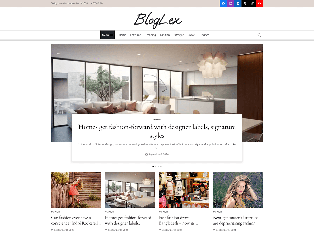 BlogLex screenshot