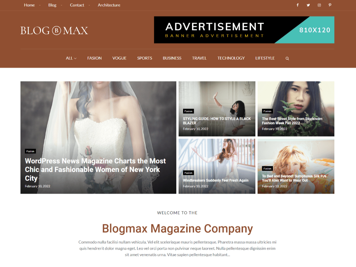 Blogmax News Screenshot