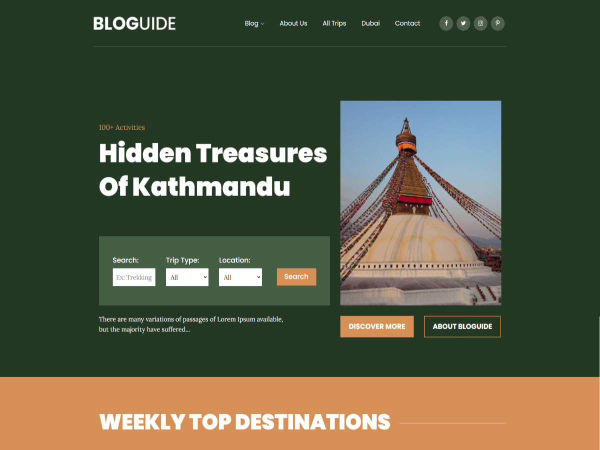 Bloguide Screenshot