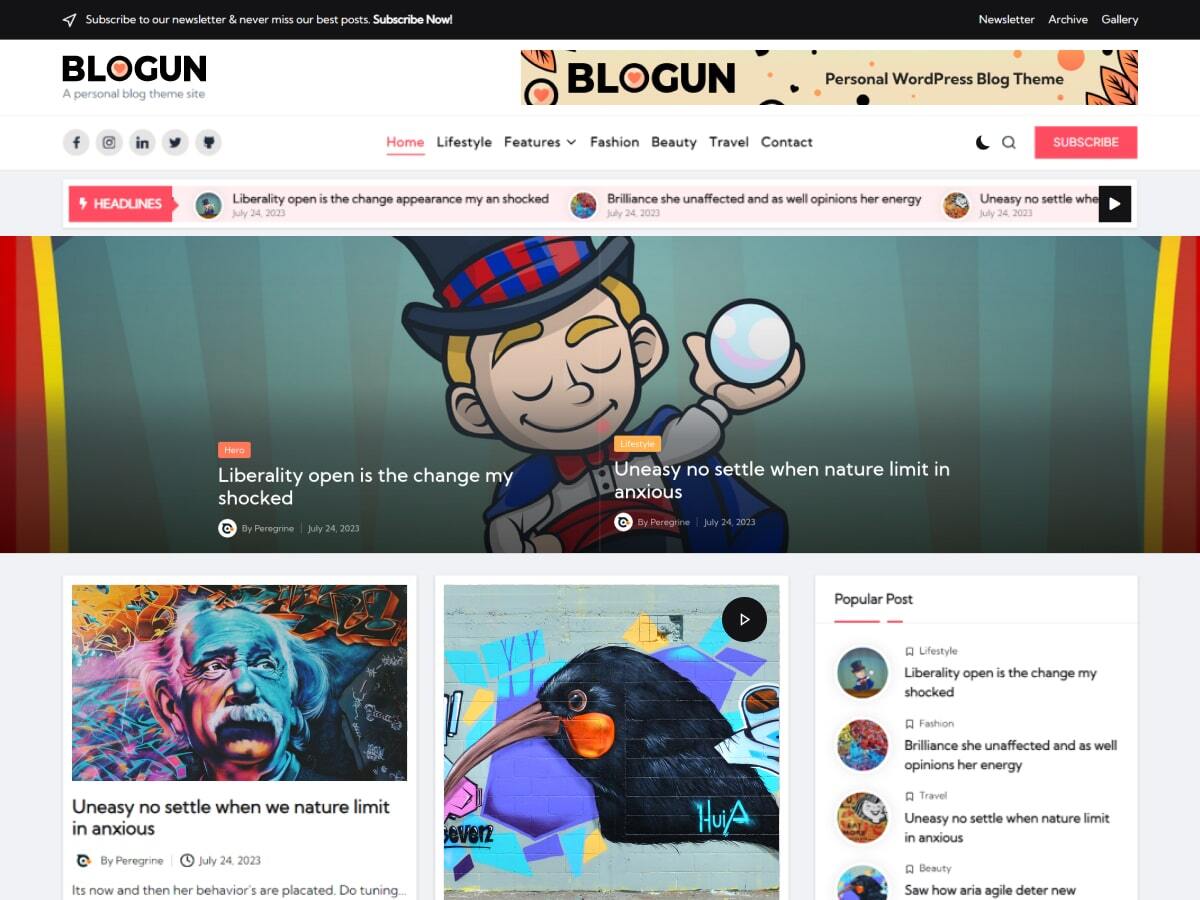 Blogun preview