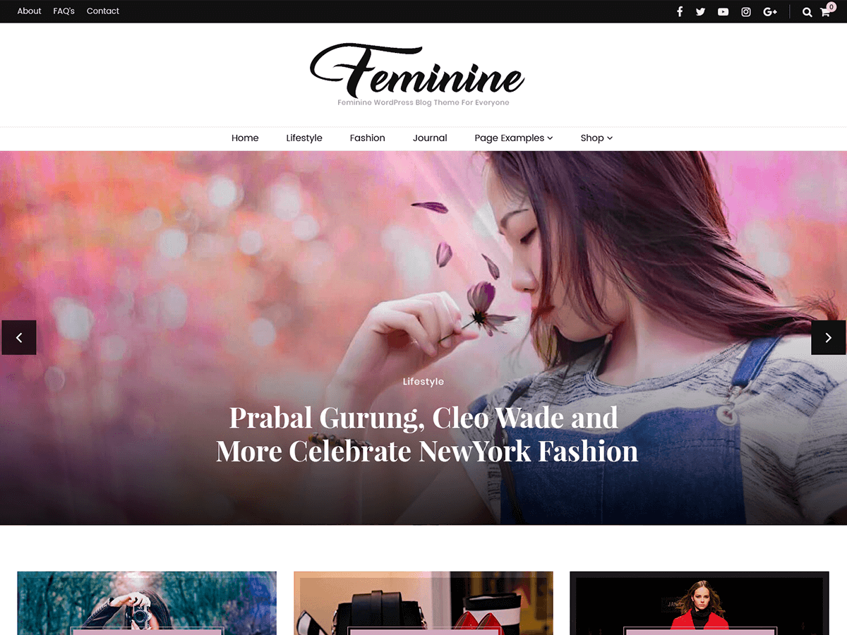 Blossom Feminine WordPress Theme by kaira