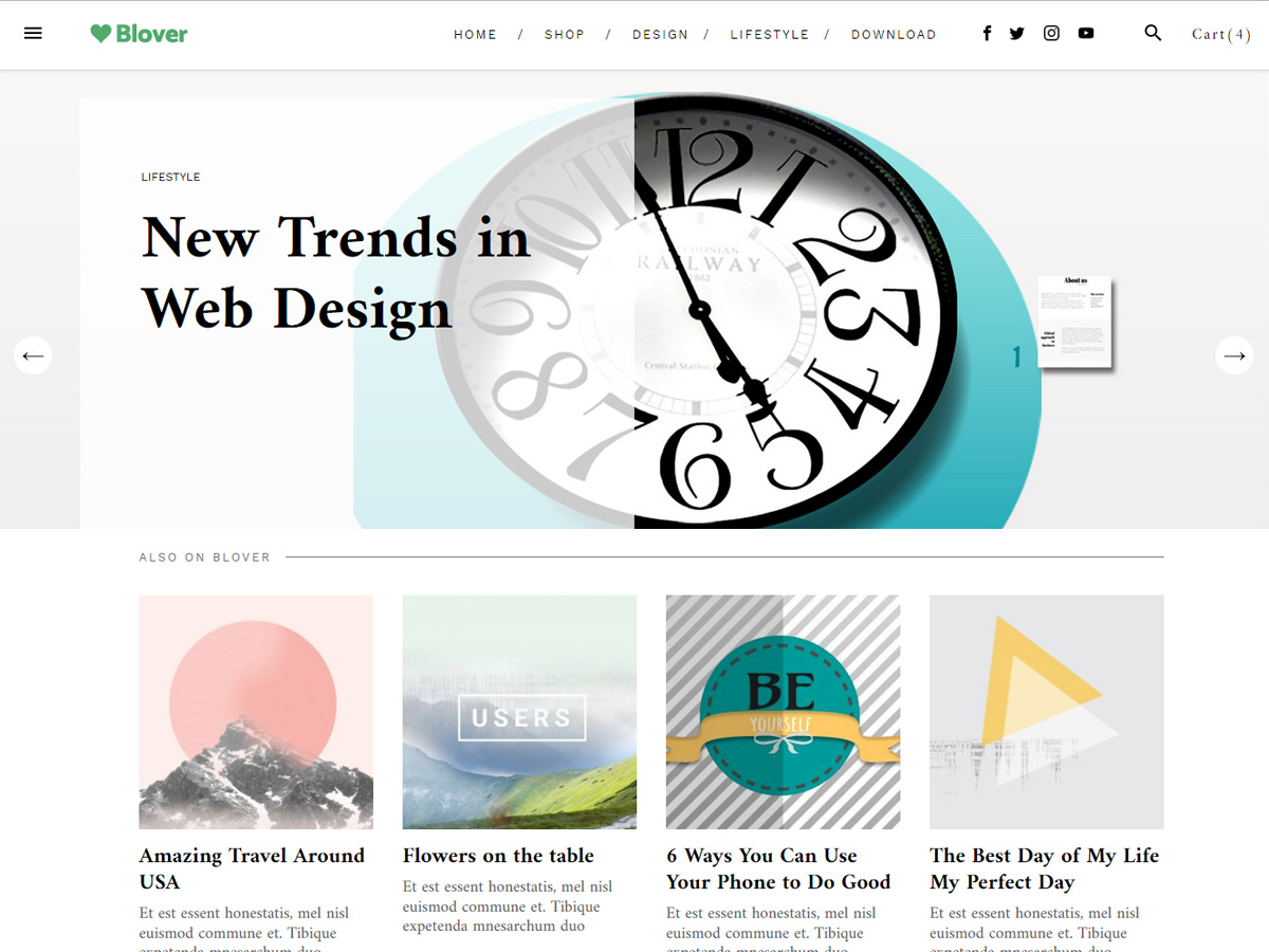 Blover WordPress Theme by wproyal