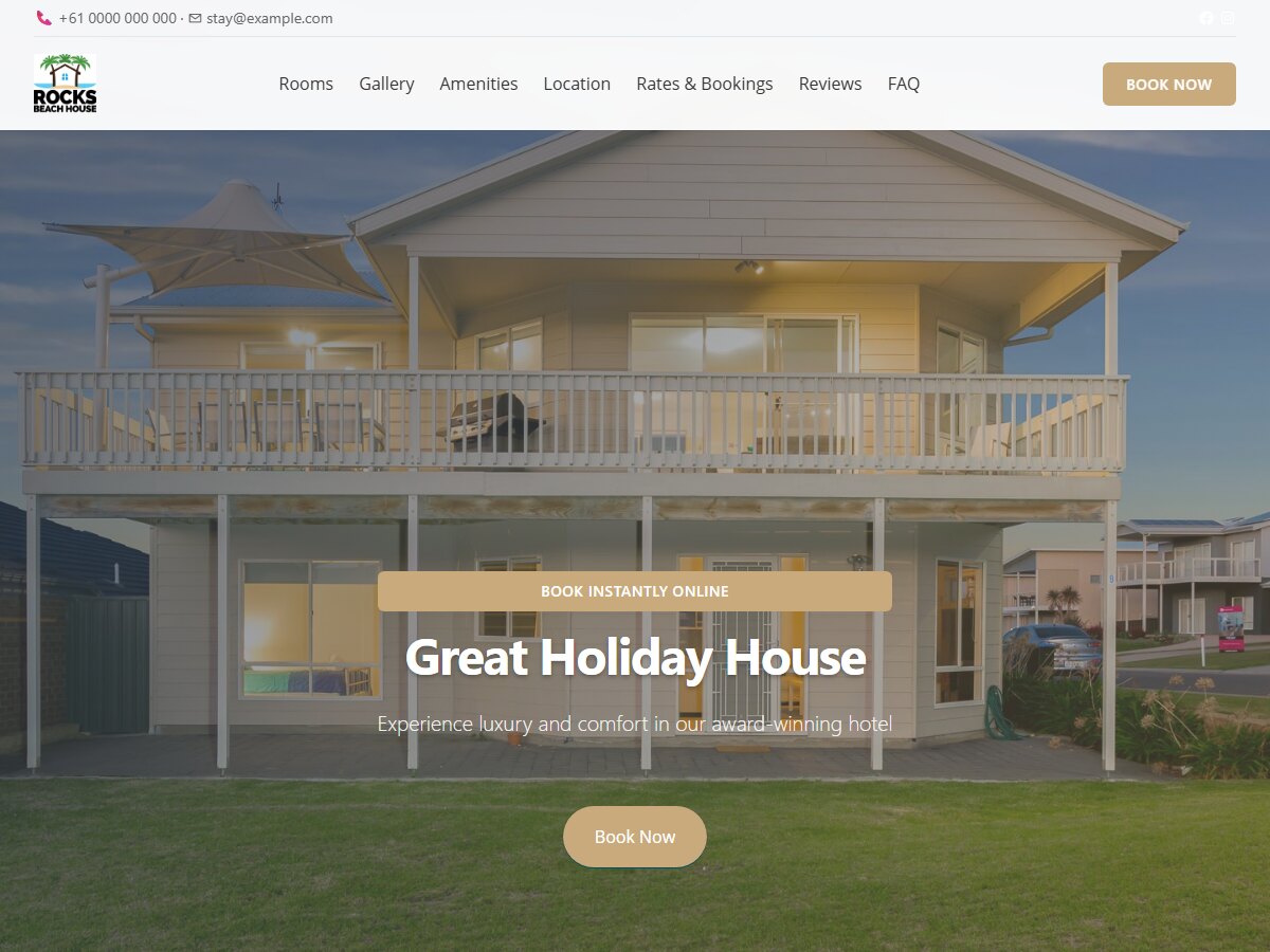 Book It Fast Holiday Rental
