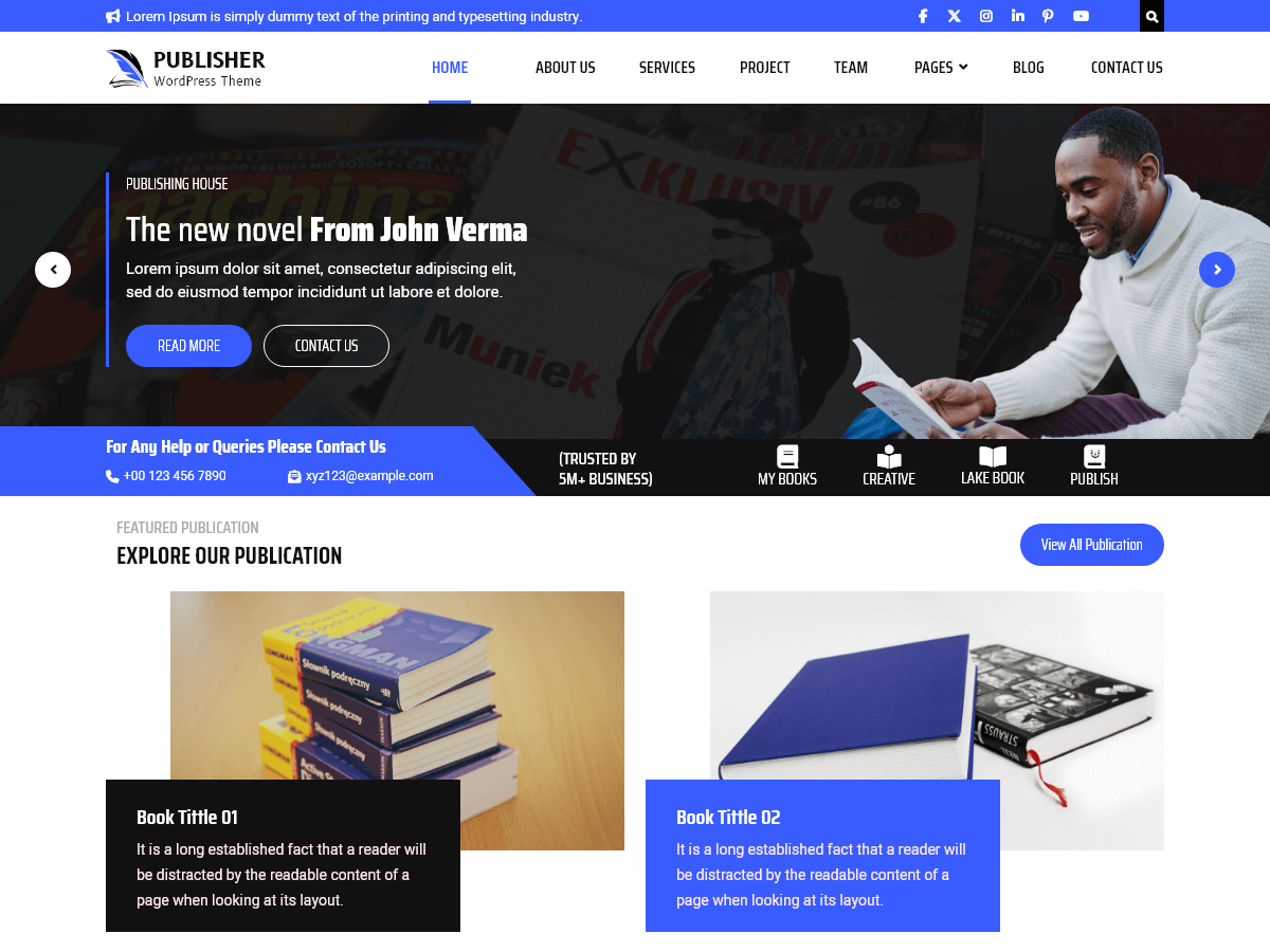 Book Publisher Agency screenshot