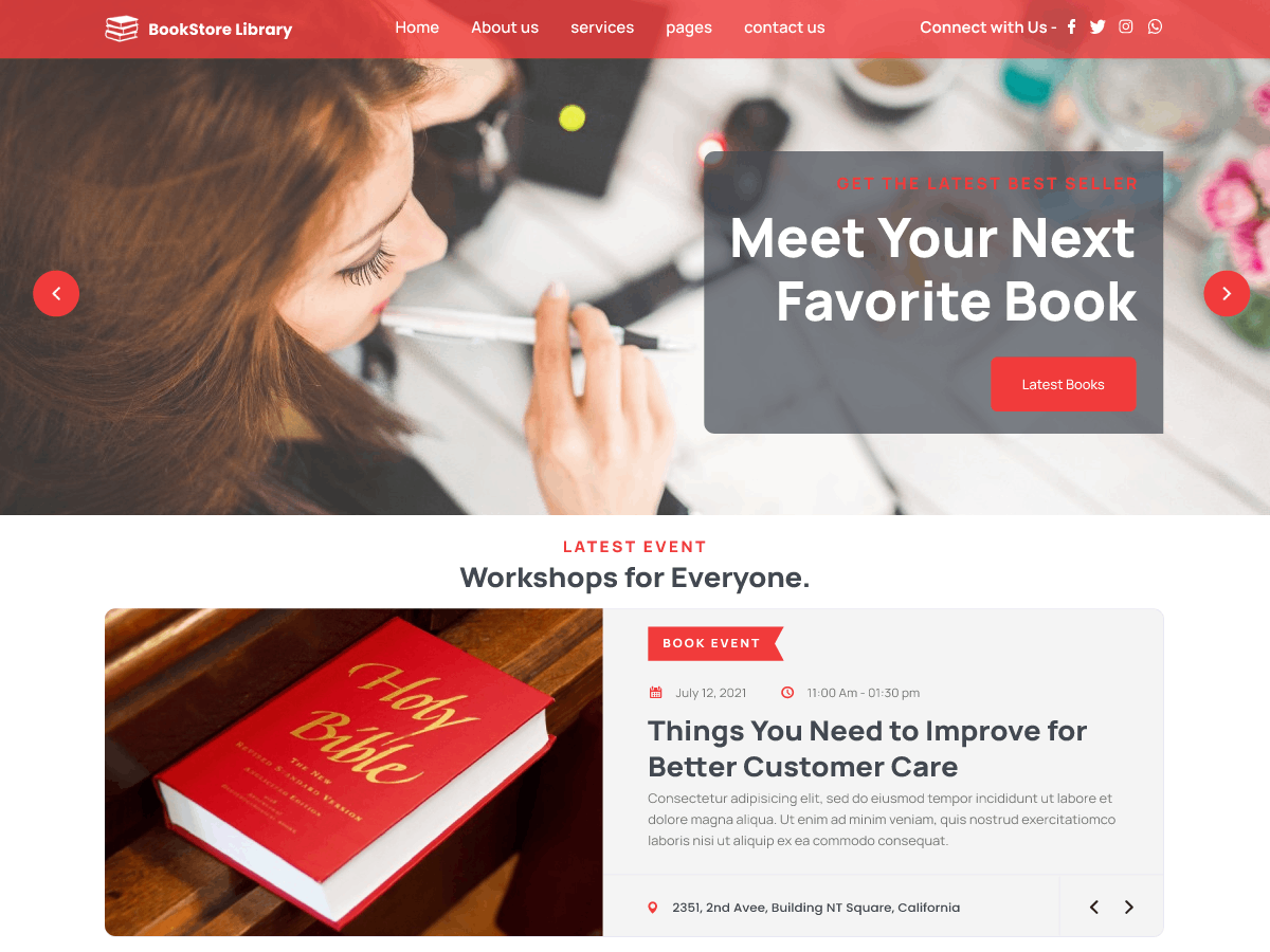 Bookstore Library screenshot