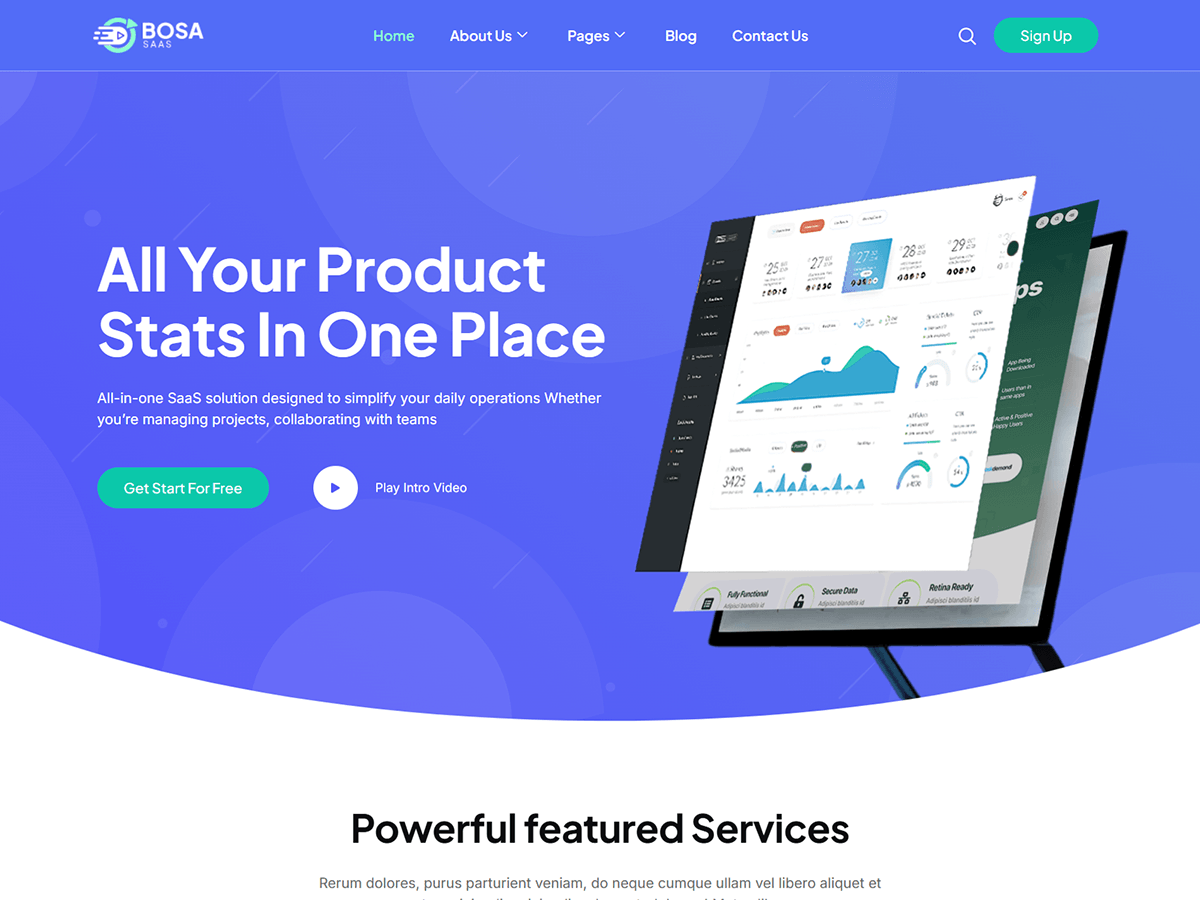 Bosa Saas screenshot
