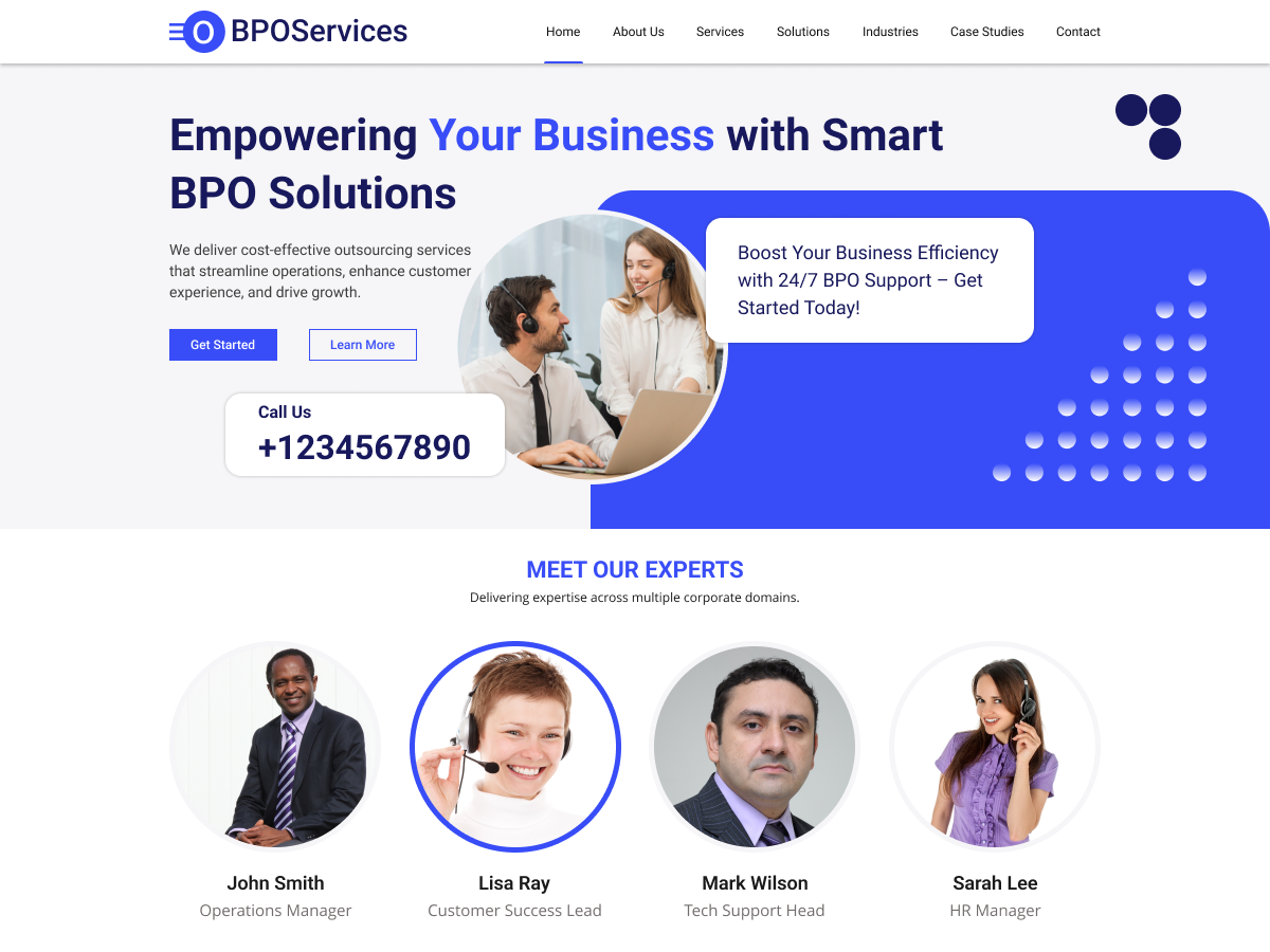 BPO Services screenshot