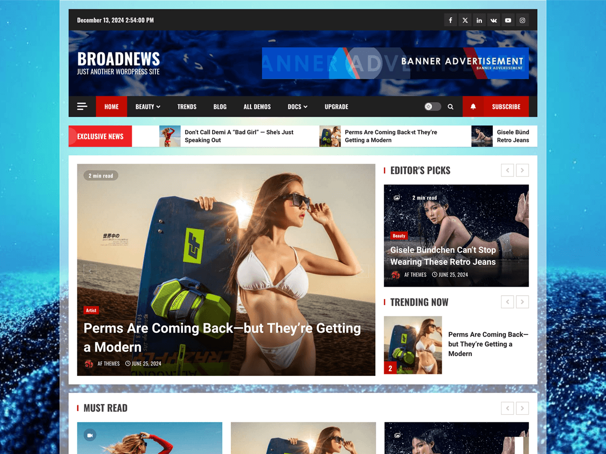 BroadNews screenshot