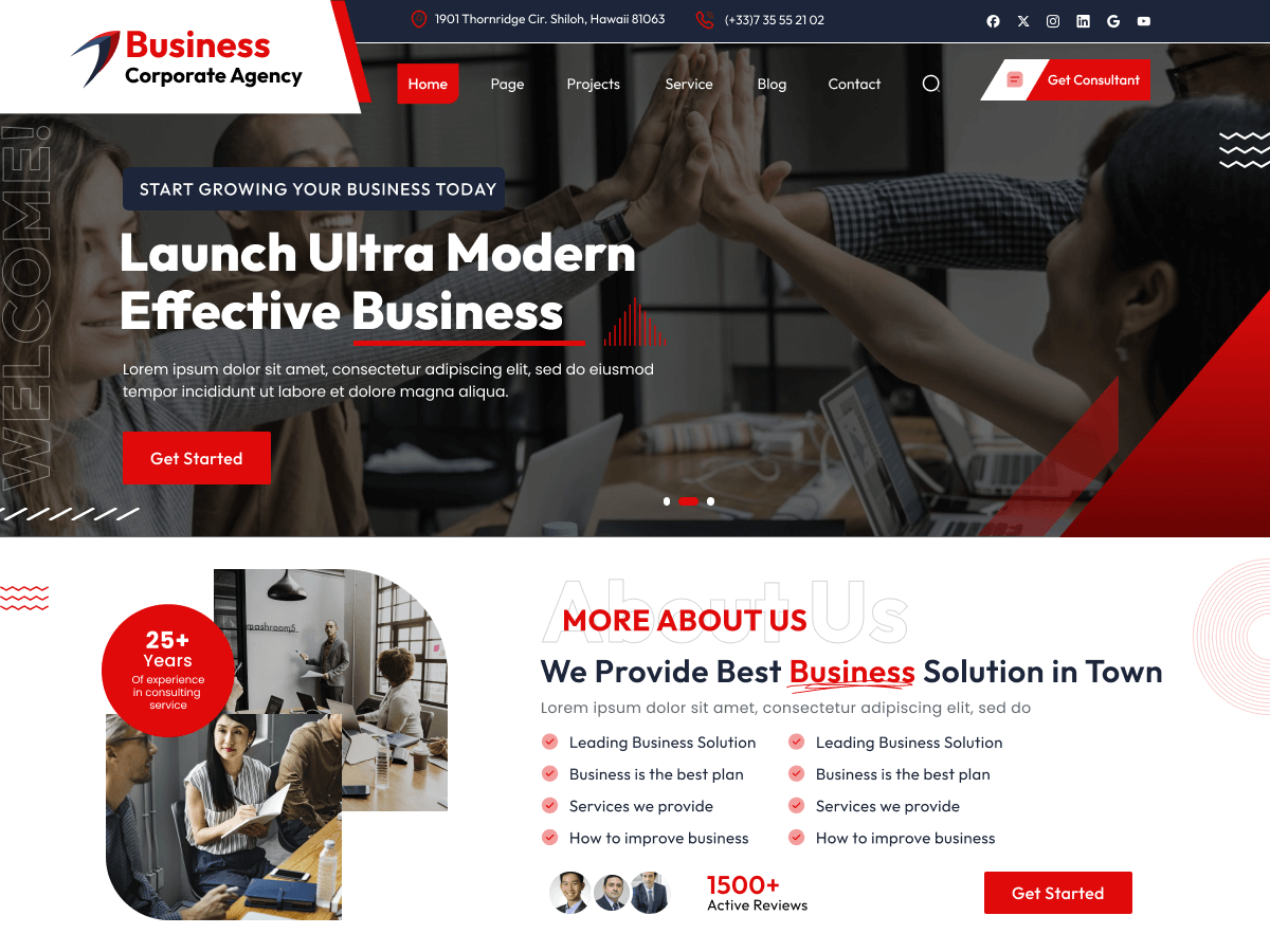 Business Corporate Agency screenshot