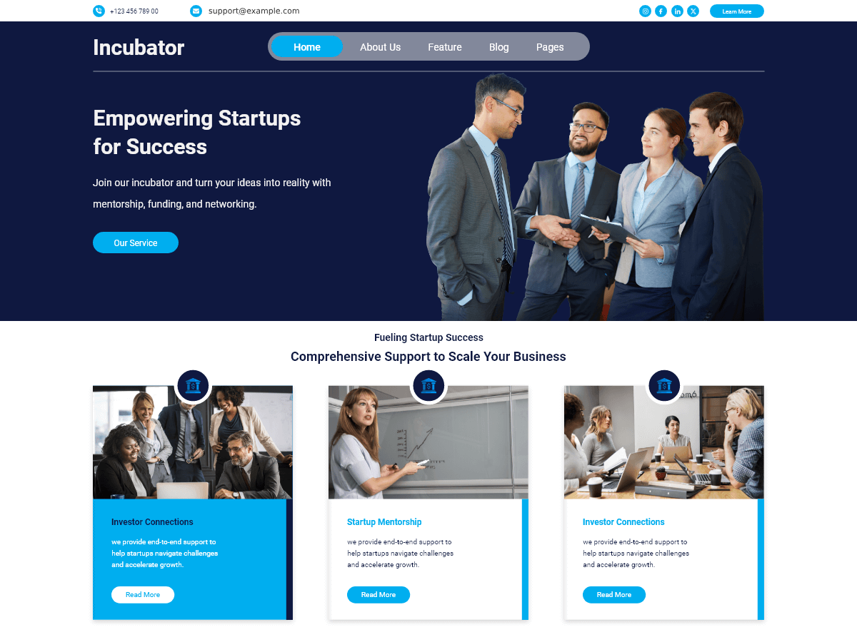Business Incubator screenshot