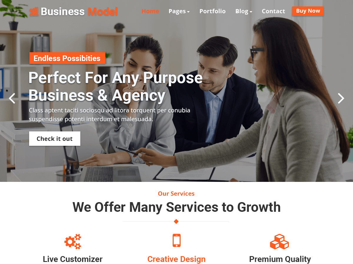 Business Model screenshot