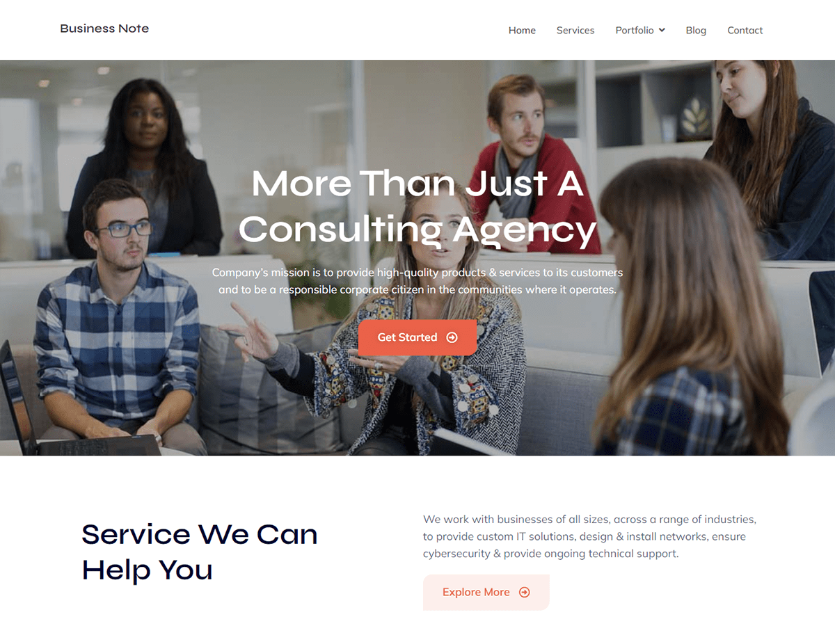 Business Note Screenshot