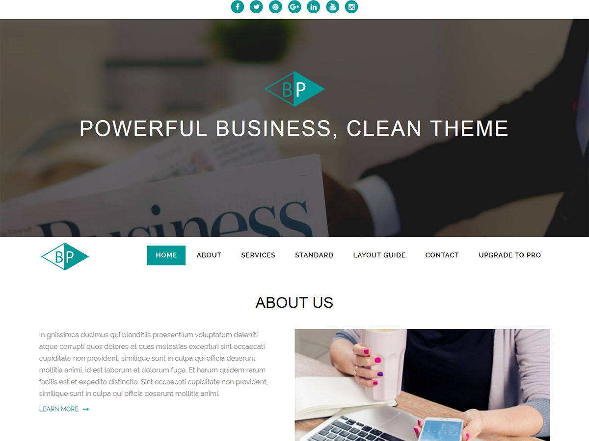 Business Park WordPress Theme by themepalace