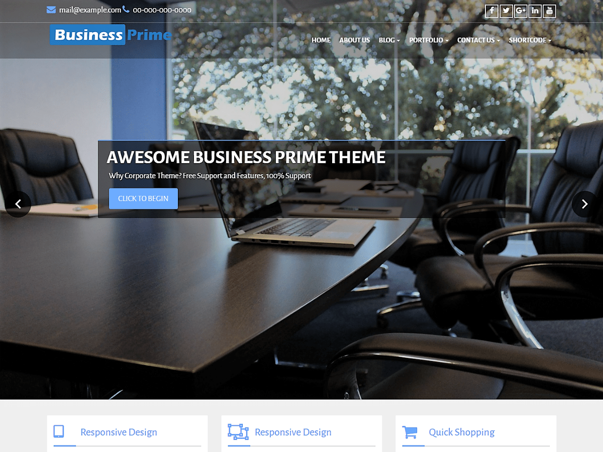 Business Prime WordPress Theme by themefarmer