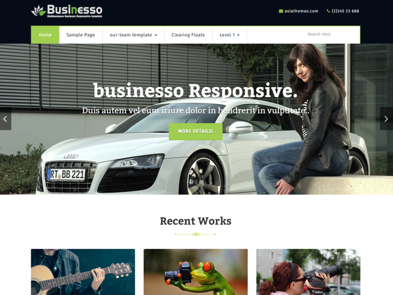 businesso Free WordPress Theme by imrankhan0294