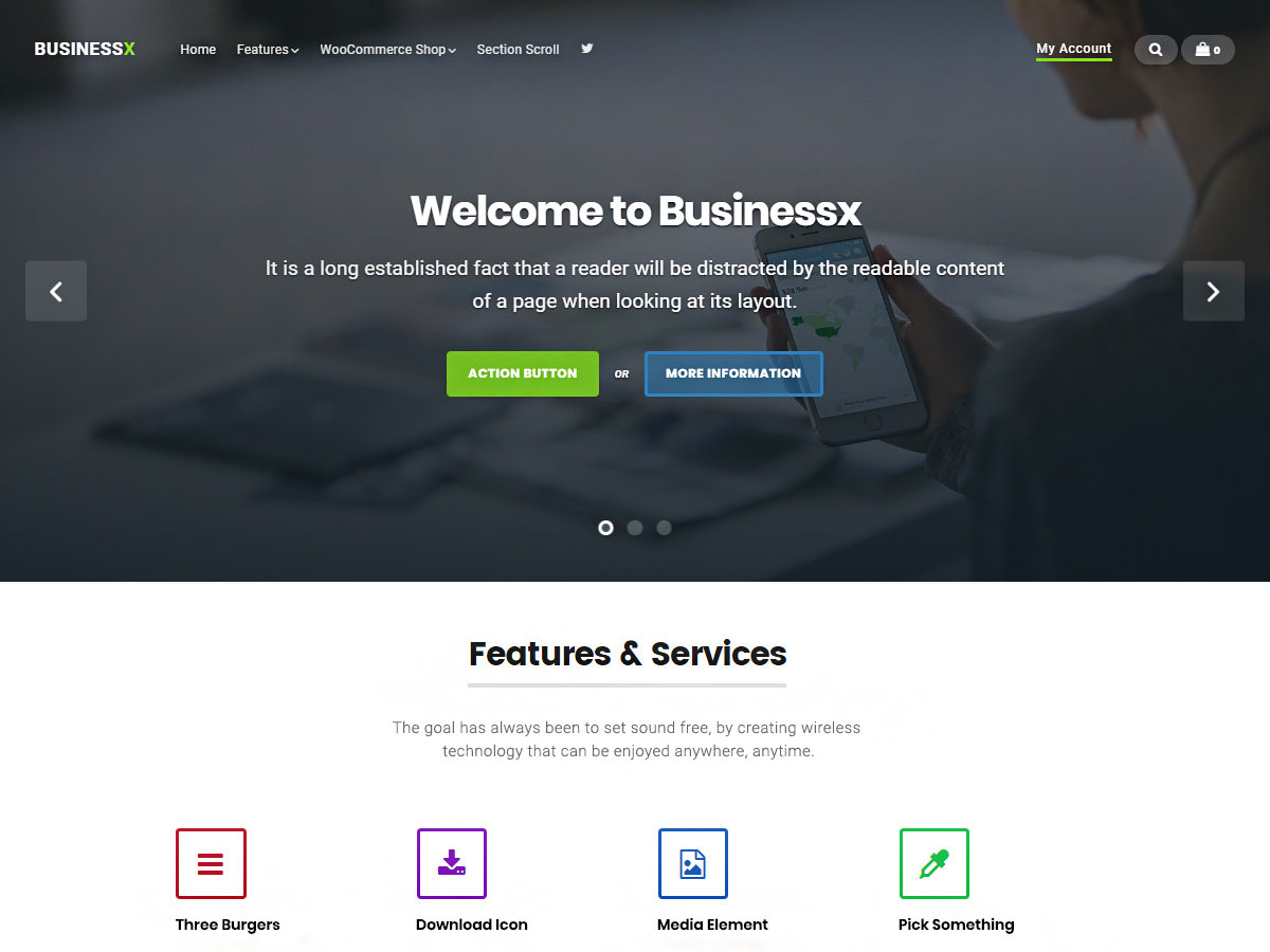 Businessx WordPress Theme by acosmin