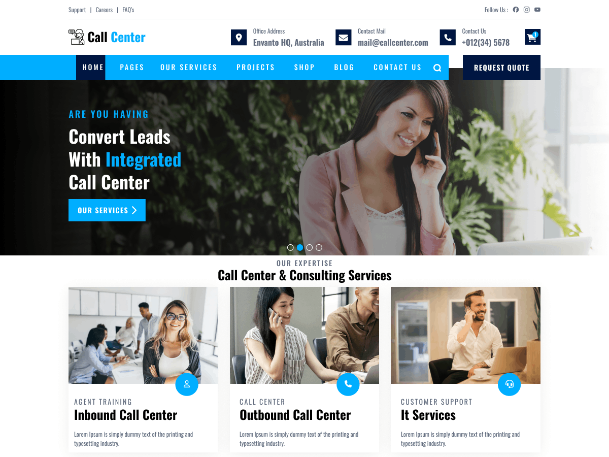 Call Center Services screenshot