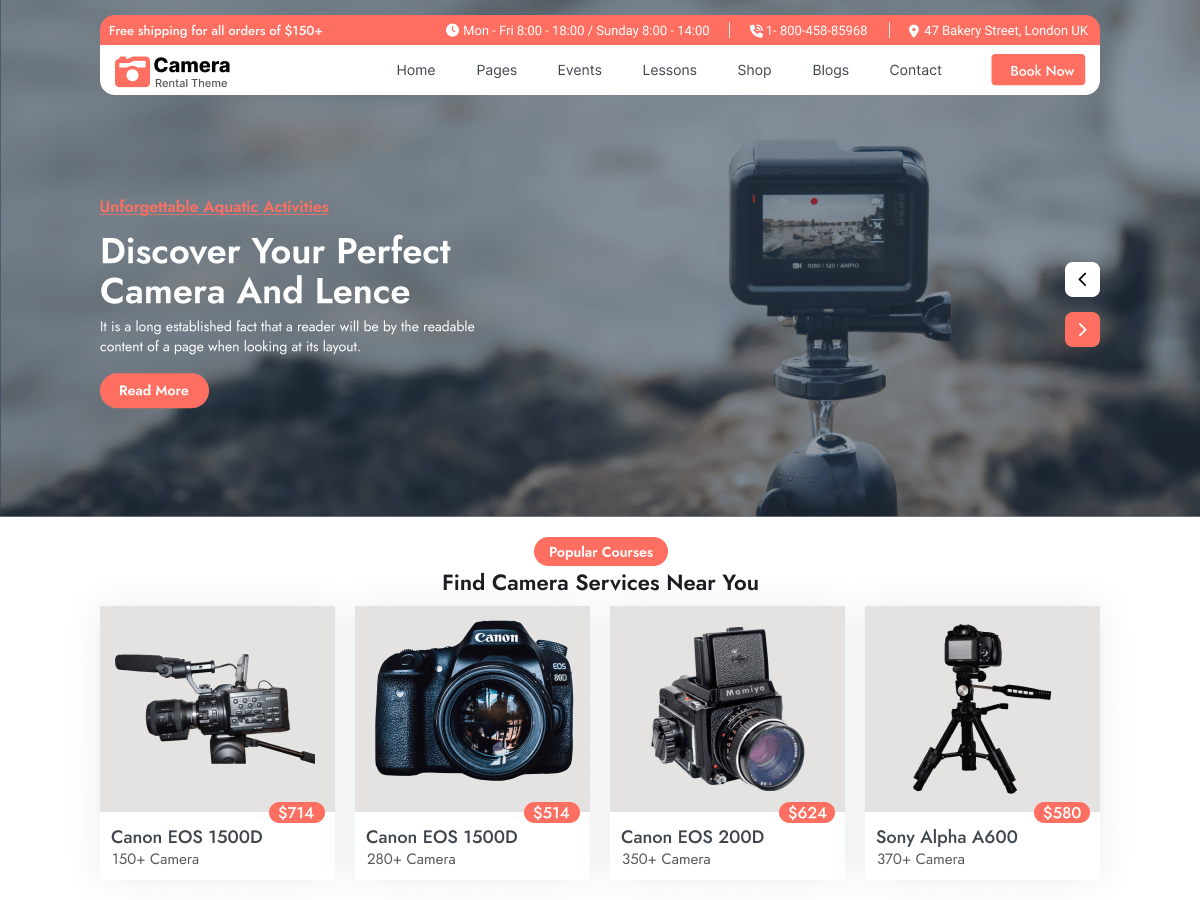 Camera Rental screenshot