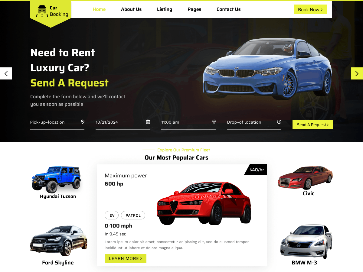 Car Booking screenshot