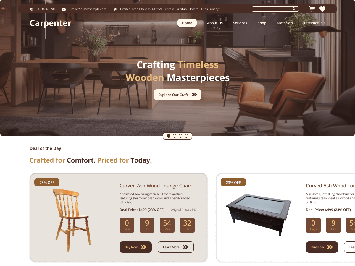 Carpenter Services screenshot