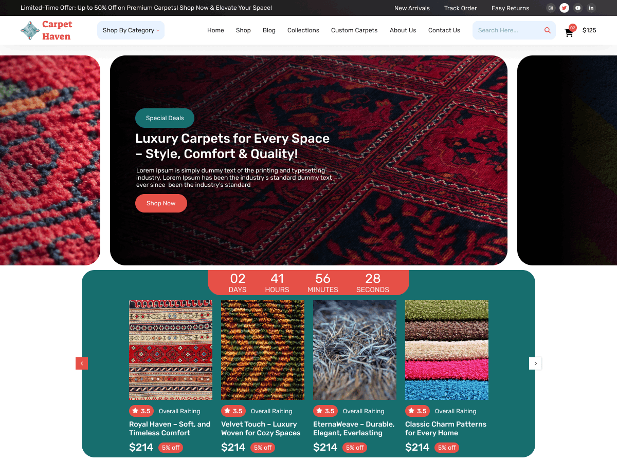Carpet Store Screenshot