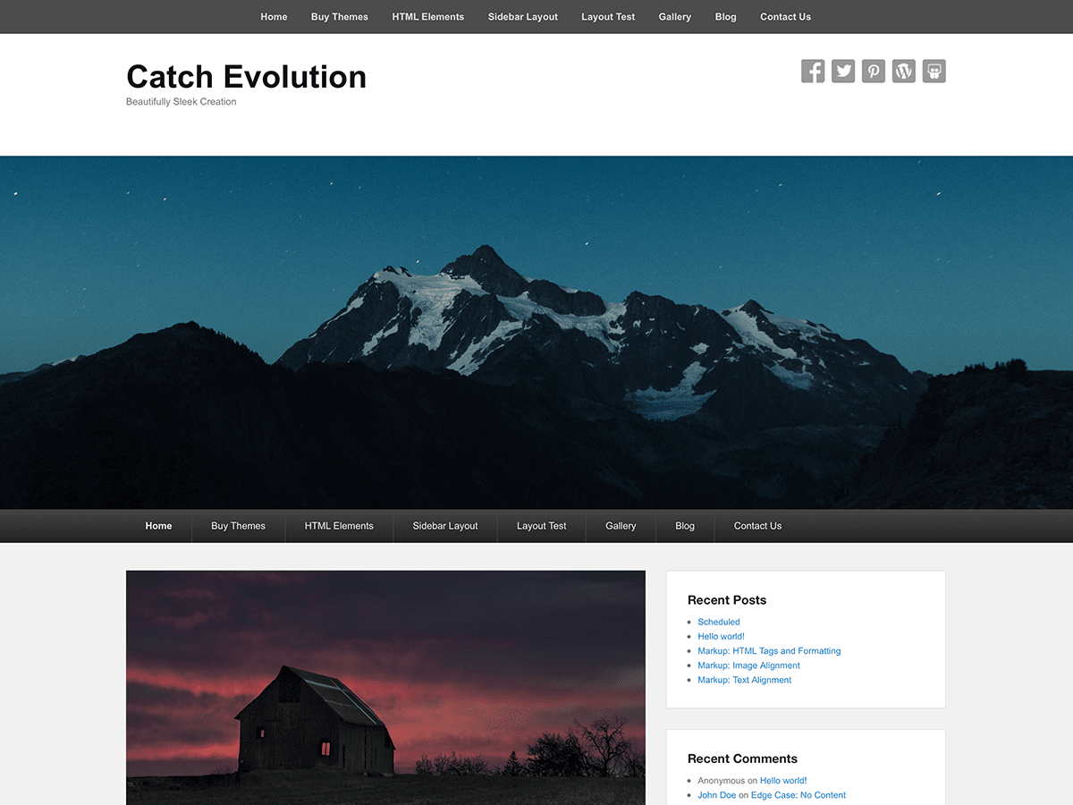 Catch Evolution WordPress Theme by catchthemes