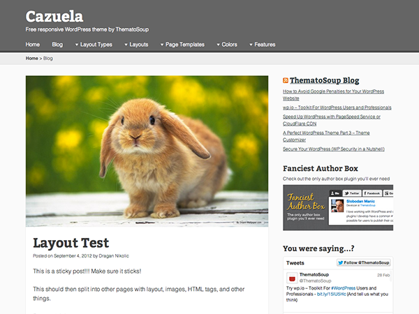Template WordPress Cazuela. Template WordPress Cazuela.