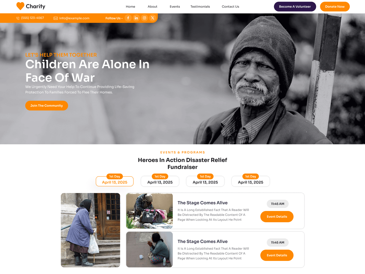 Charitable Funds screenshot