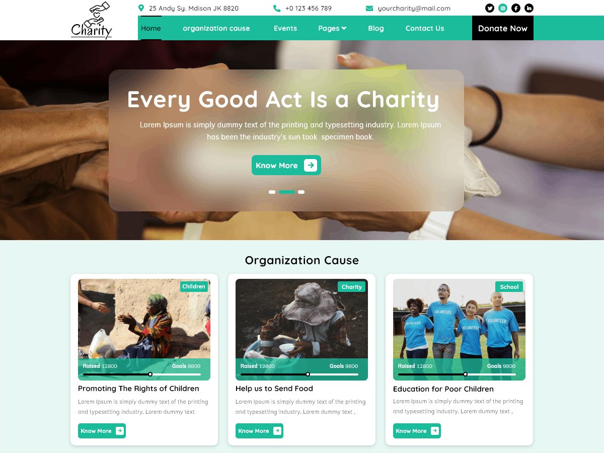 Charity Funds screenshot