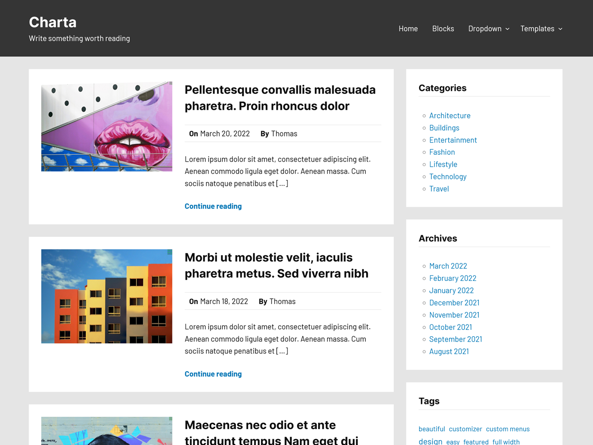 Charta screenshot