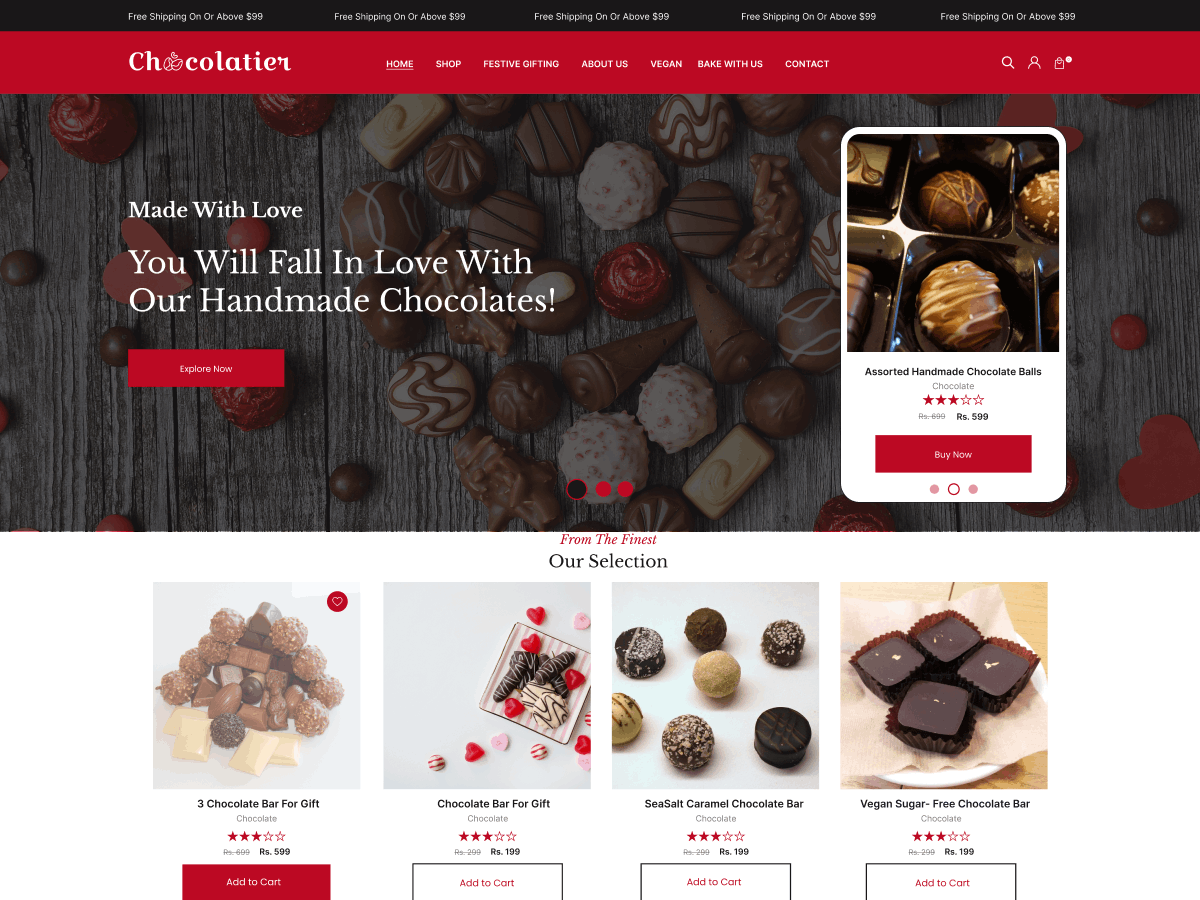Chocolate Store screenshot