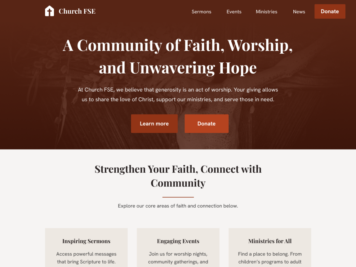 Church FSE Screenshot