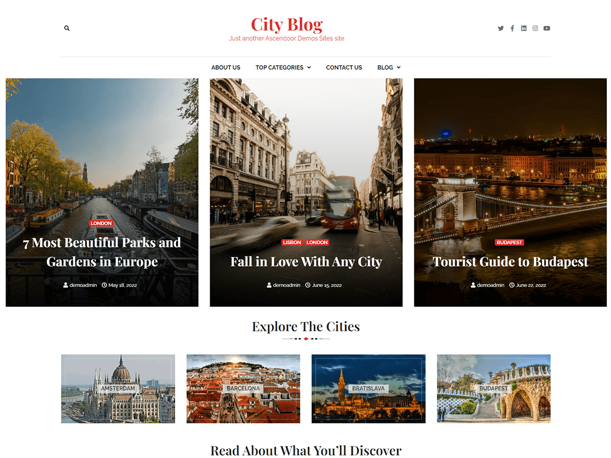 City Blog screenshot