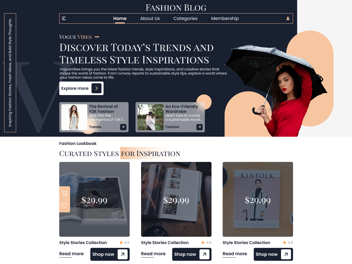 Classic Fashion Blog screenshot