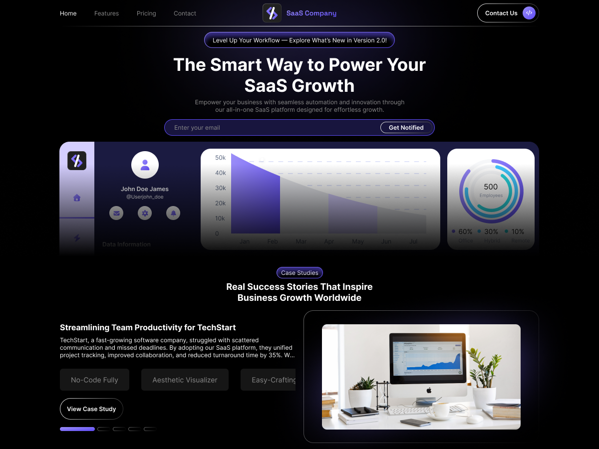 Classic SaaS Company screenshot