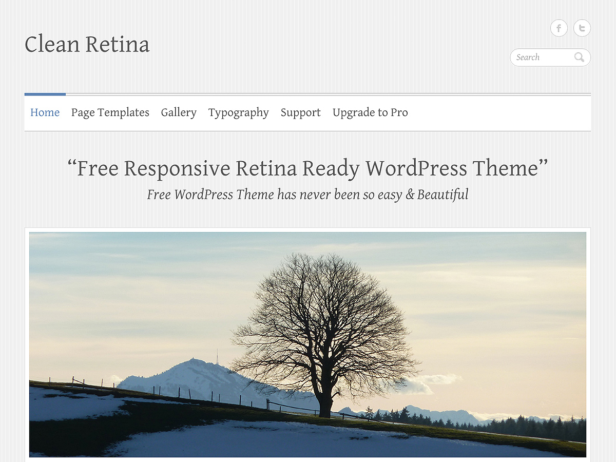 Clean Retina WordPress Theme by themehorse