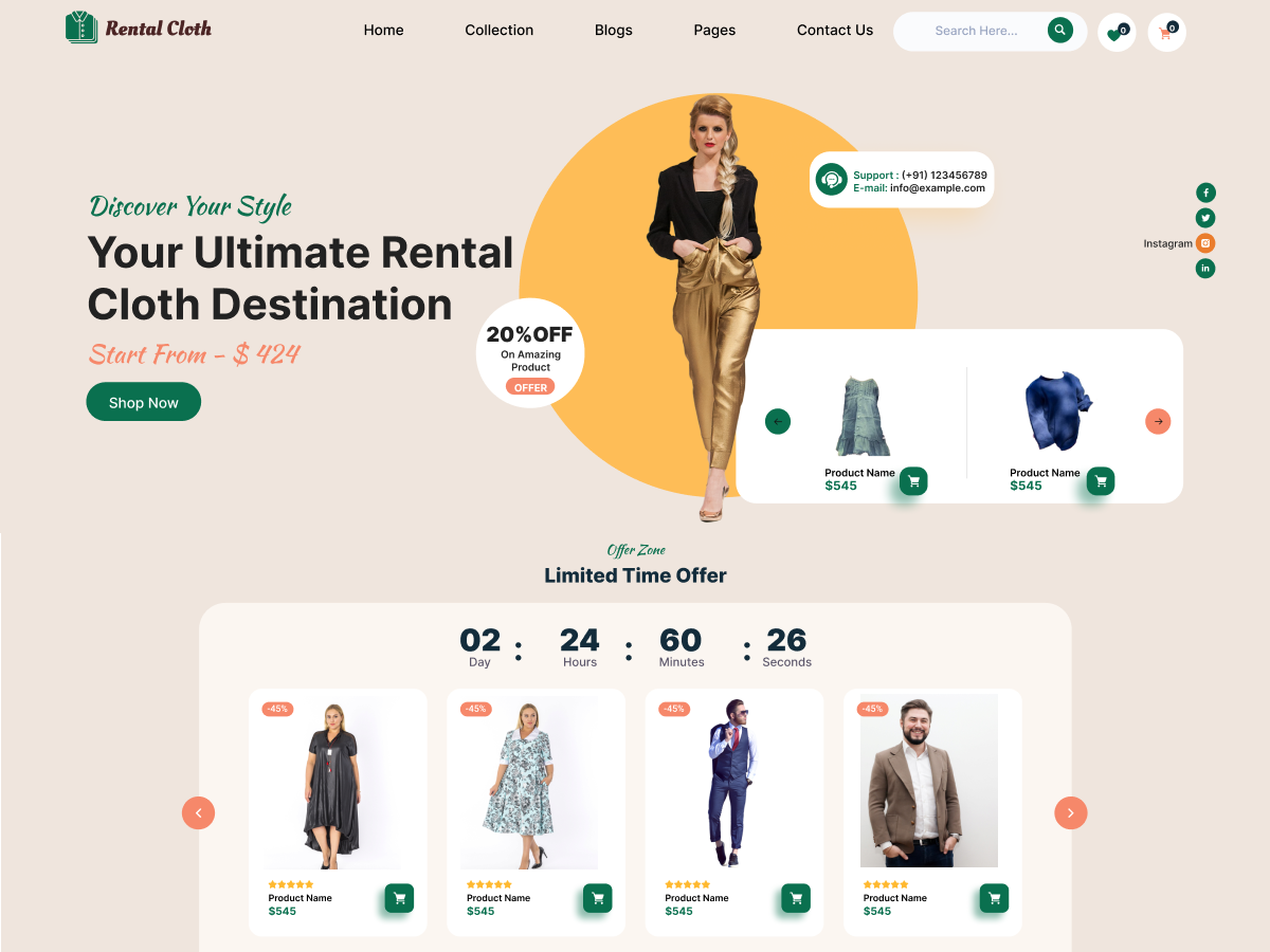 Cloth Rental Shop screenshot