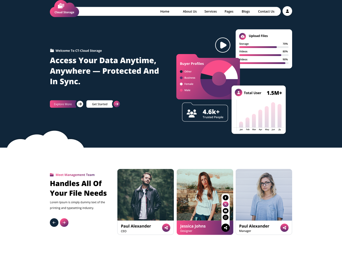 Cloud Storage Services screenshot