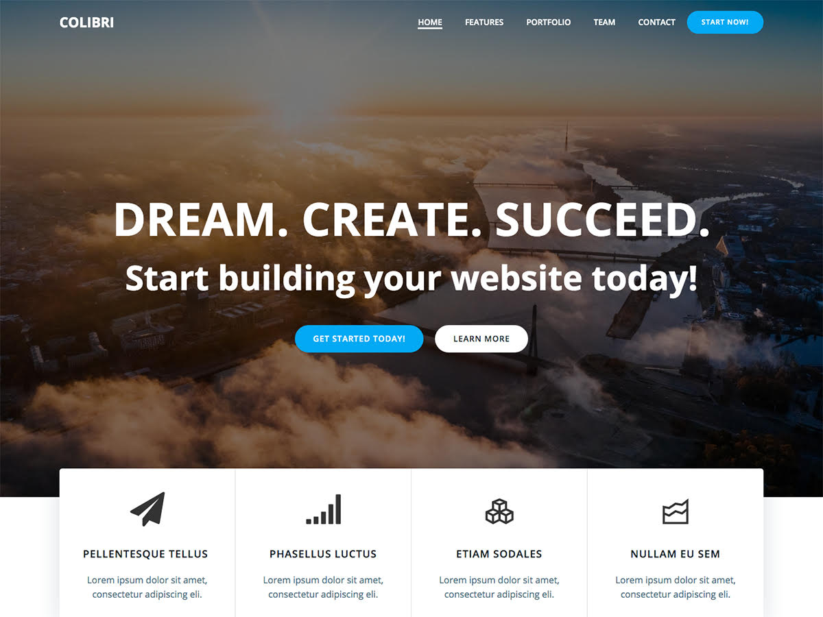 Colibri WP screenshot