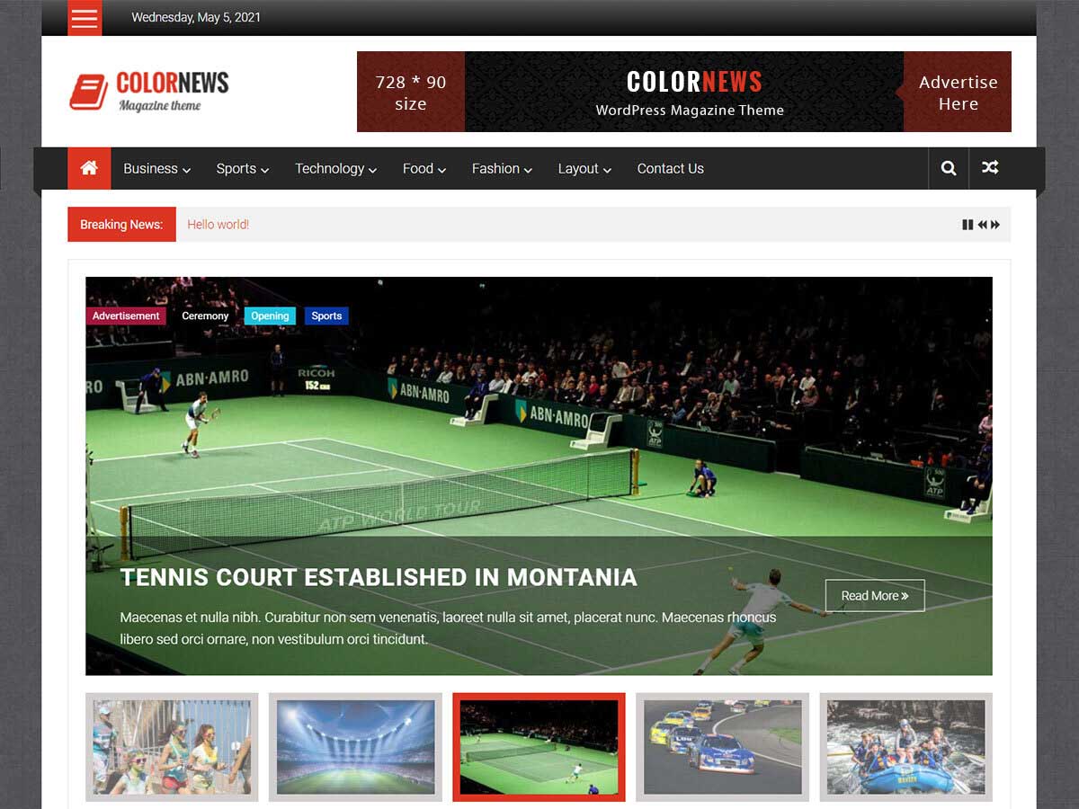 ColorNews Free WordPress Theme by themegrill