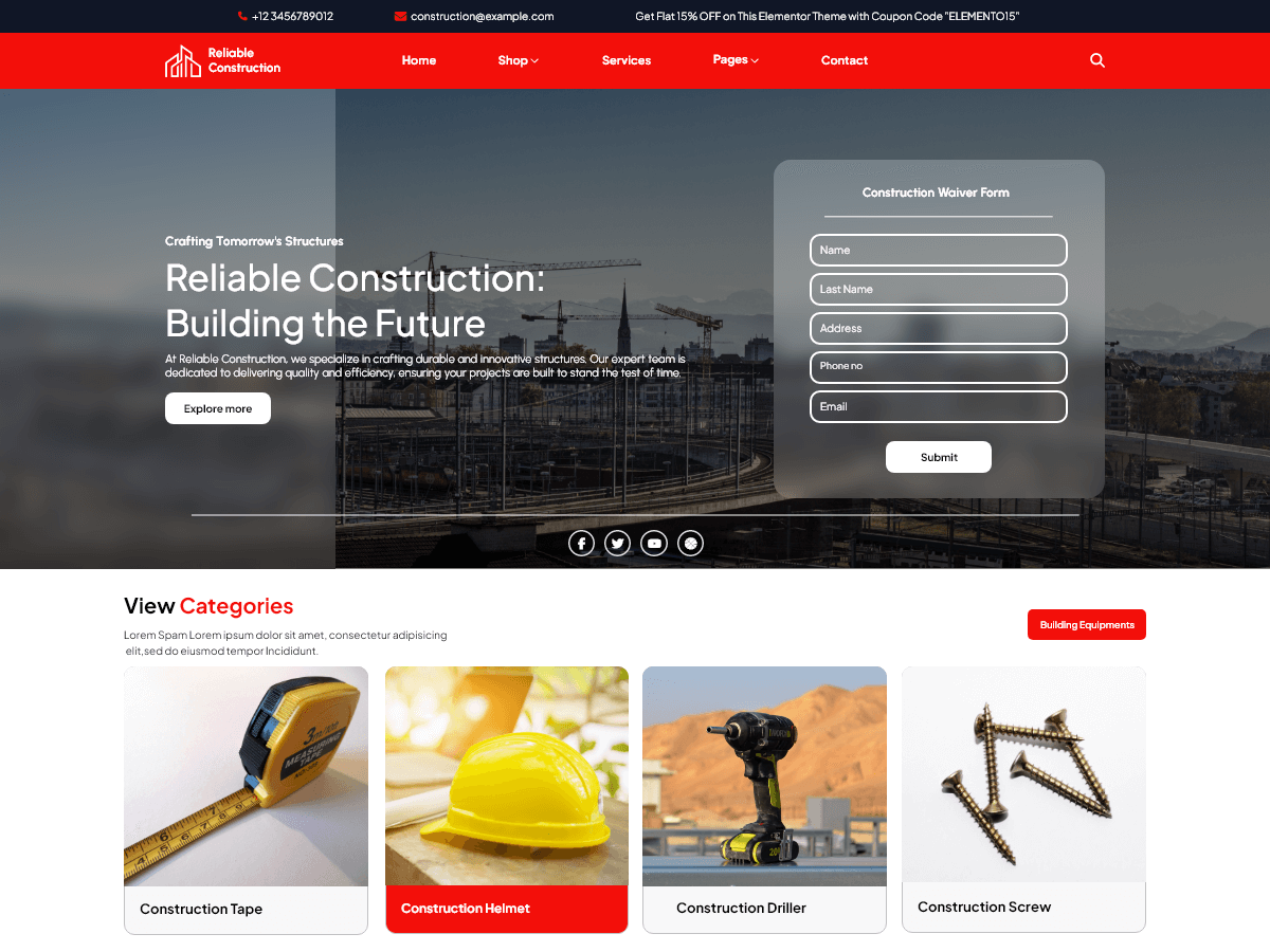 Construction Contractor screenshot