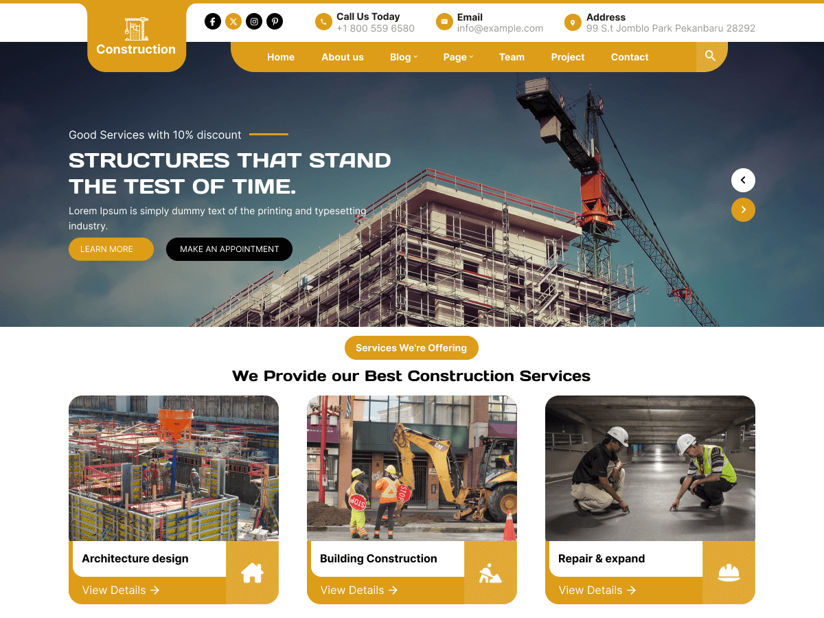 Construction Service screenshot