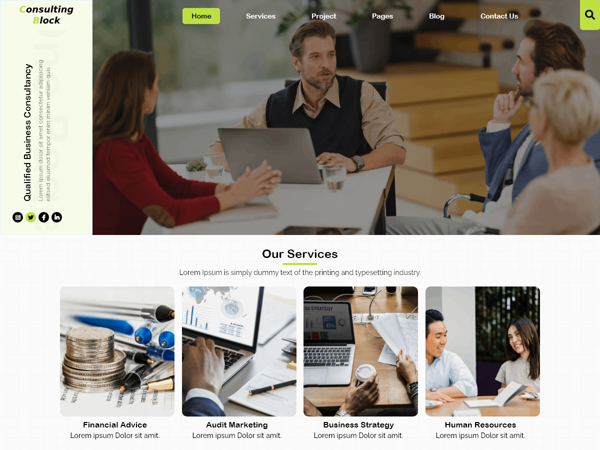 Consulting Blocks screenshot