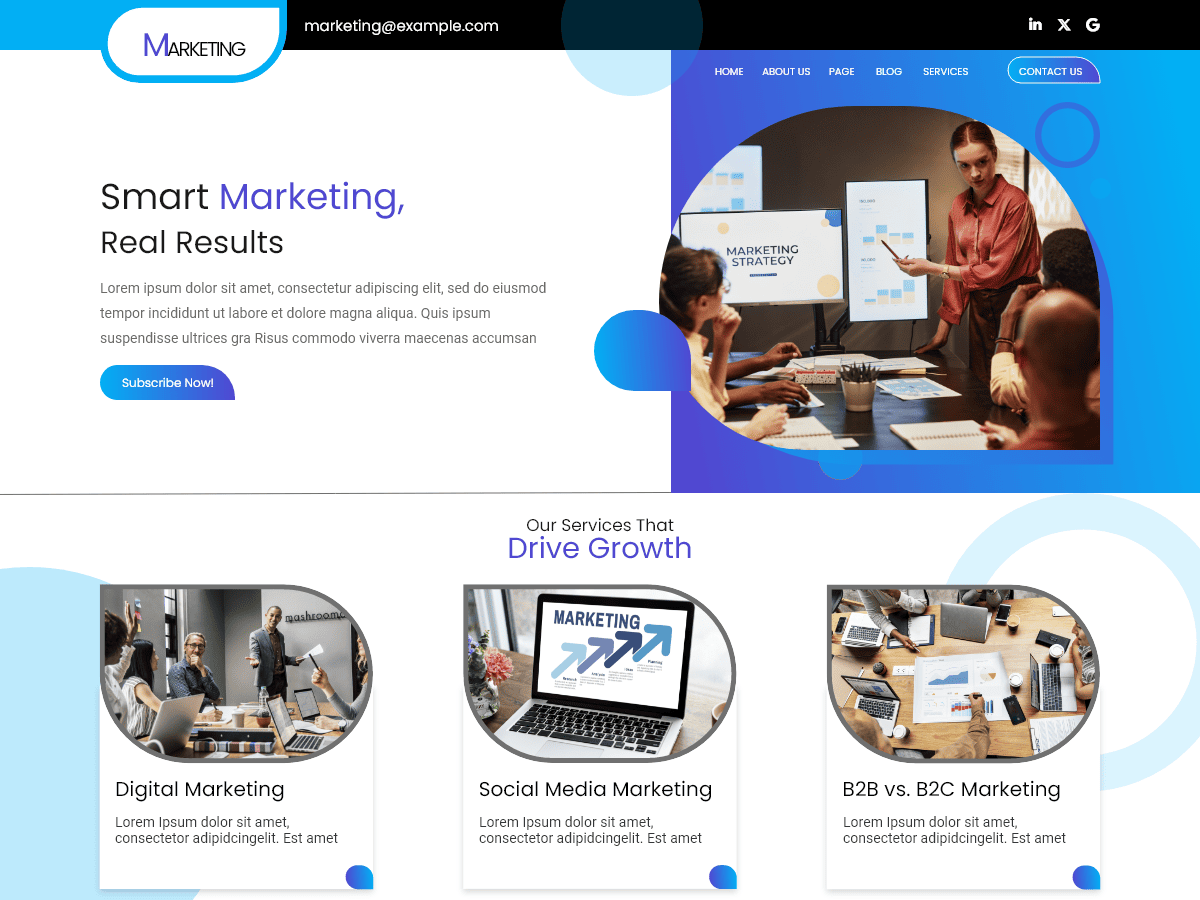 Content Marketing screenshot