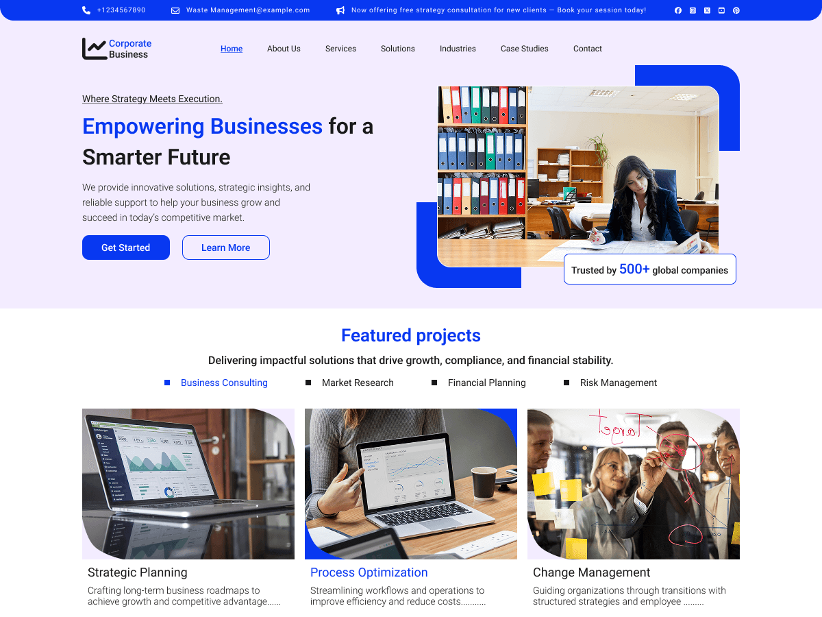 Corporate Firm screenshot