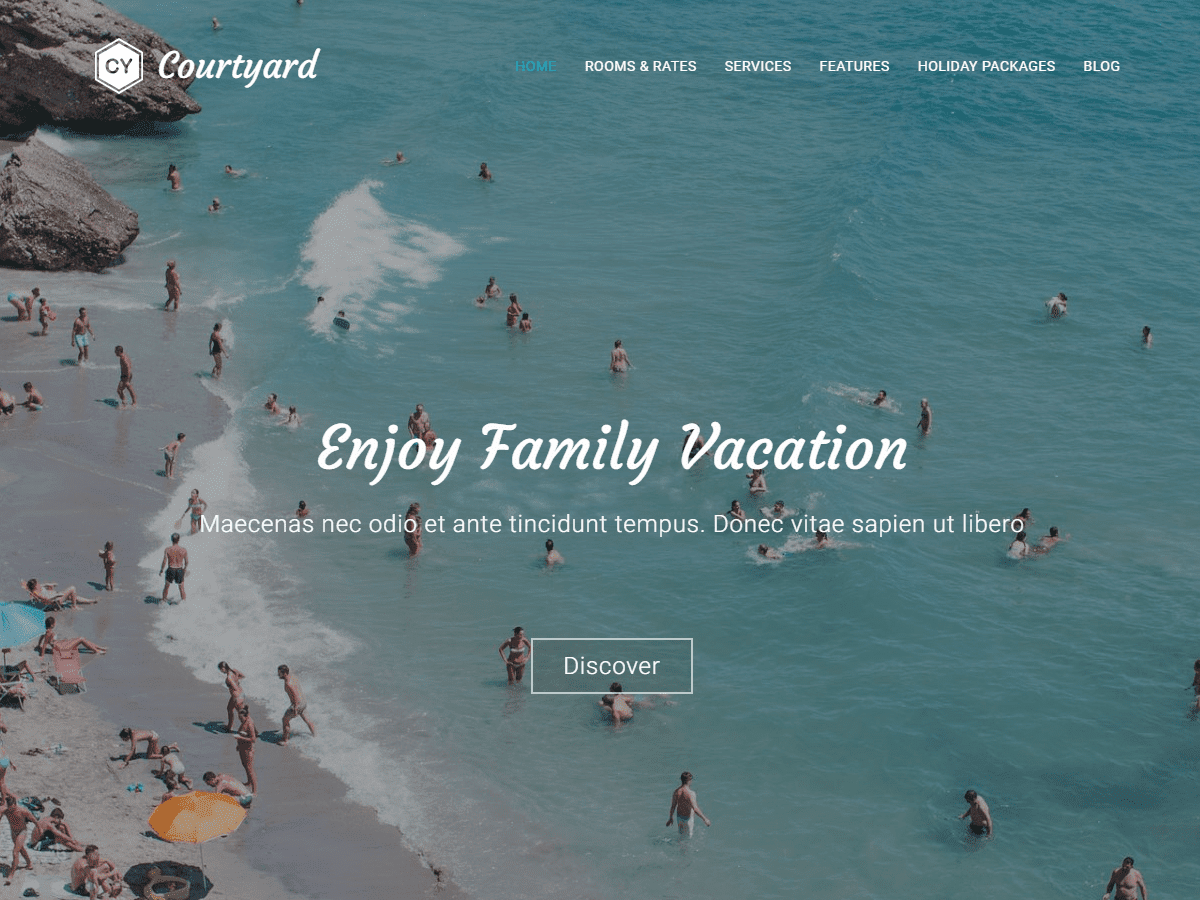 Courtyard WordPress Theme by precisethemes