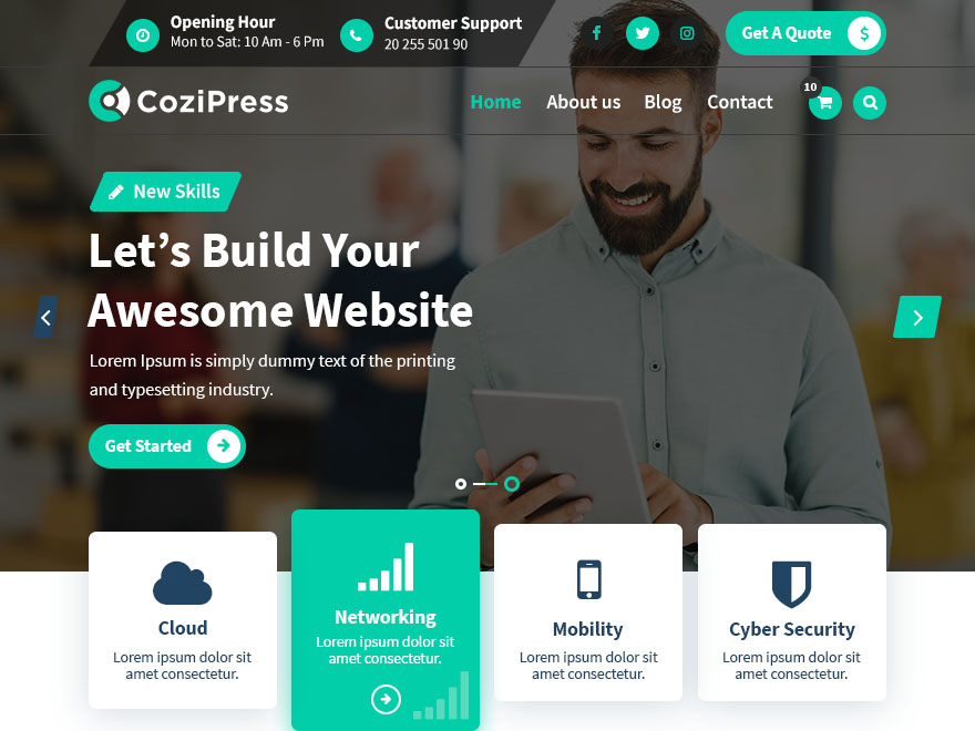 CoziPress screenshot