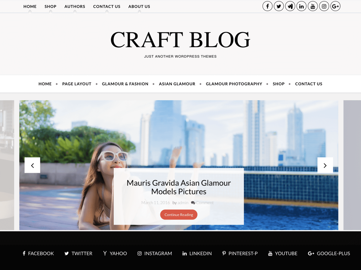 Craft Blog Screenshot