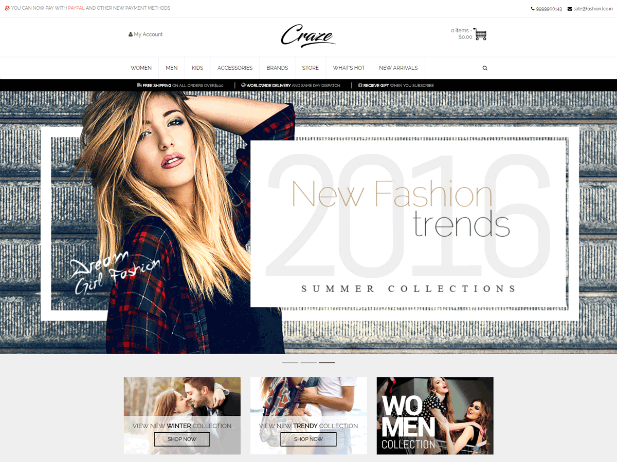 Craze WordPress Theme by phoeniixx