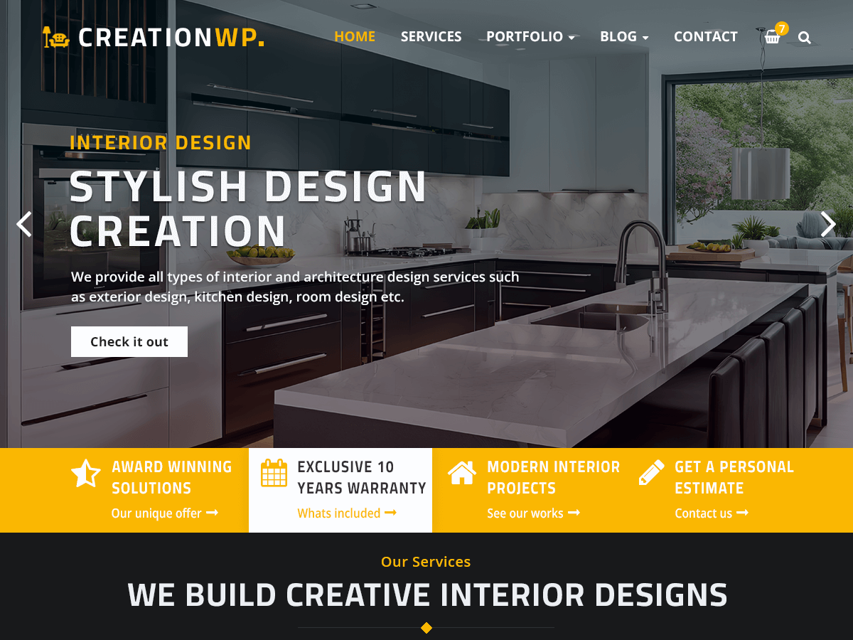 CreationWP screenshot